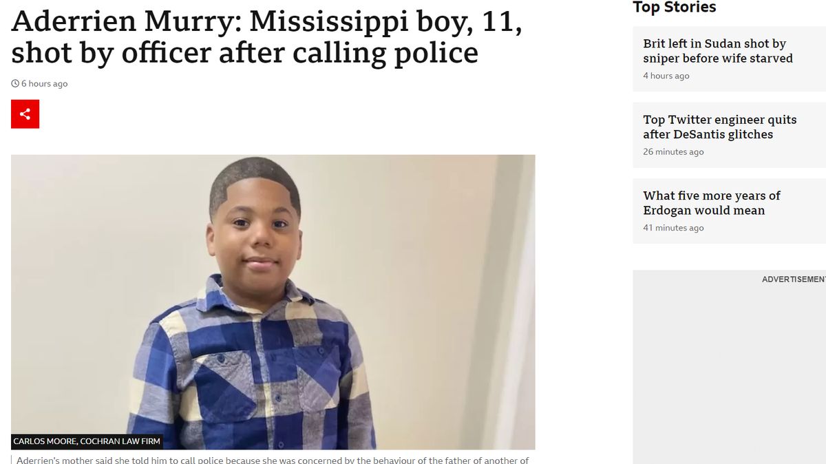Jedenáctiletý Američan volal policii, místo pomoci ho postřelili